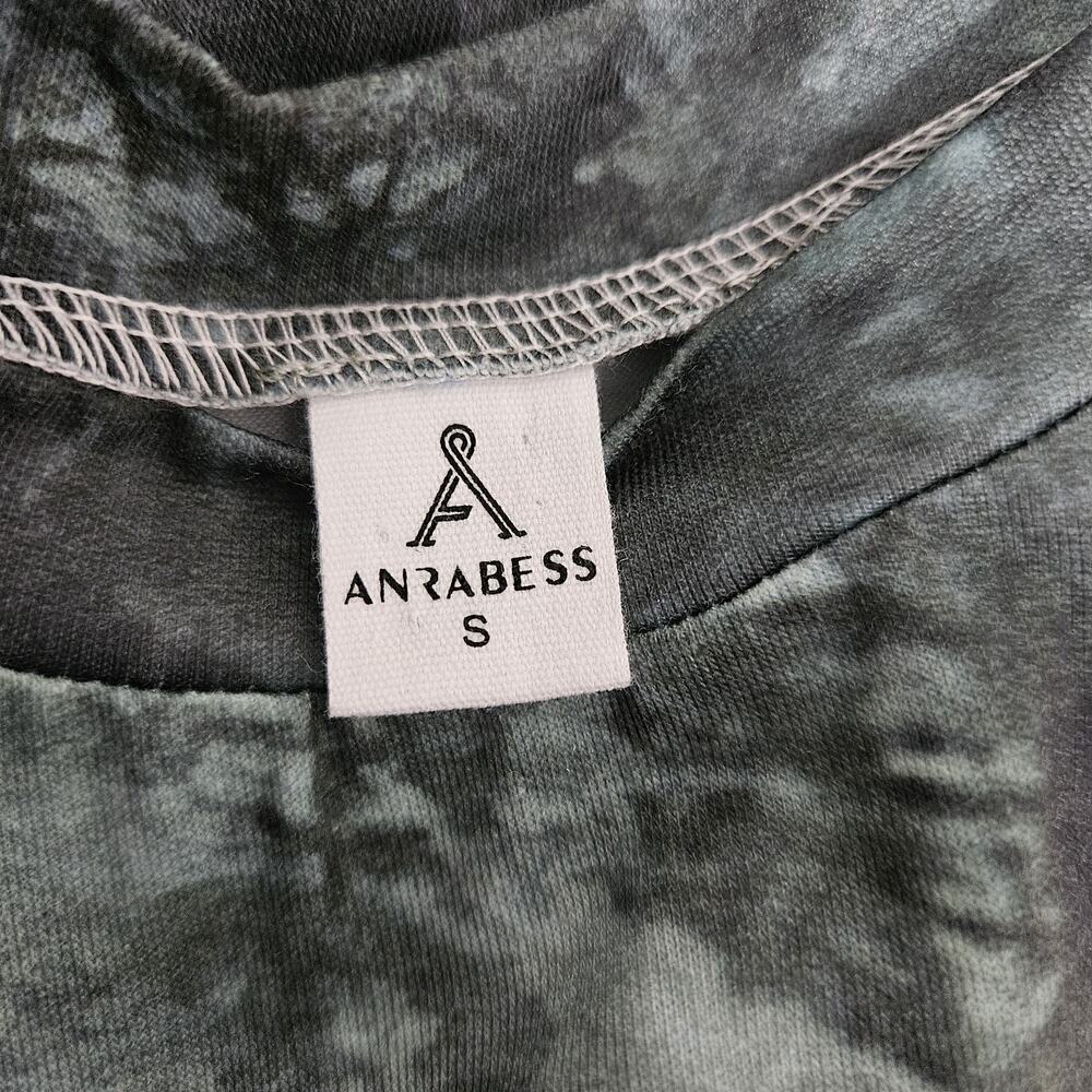 ANRABESS Split Maxi Dress Stretch Knit Casual Beach Travel Sz S Green Shades - Picture 8 of 10